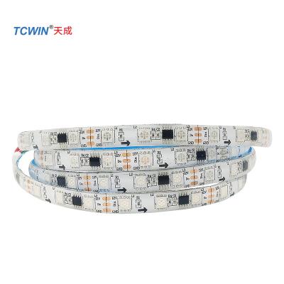 China Decoration light led strip light 12v RGB 5050 60leds IC external waterproof strips IP20 IP65 IP68 for outdoor home decoration for sale