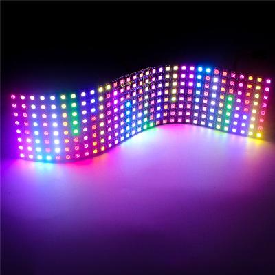 China WS2812B RGB 5050SMD 8x8 LED Matrix LED Retail Store Flexible Panel 64 Individually Accessible Pixels for Arduino, Image Video for sale