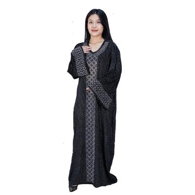 China 2022 Wholesale High Quality Soft African Malaysia Adult Muslim Dress Black Maxi Islami Abaya For Islamic Women Clothing for sale