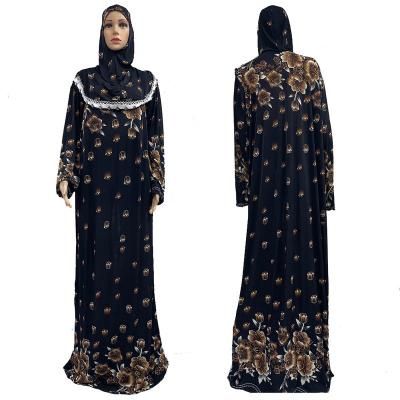 China African Adult Printed Prayer Dresses Abaya Wholesale Abaya Muslim Islamic Women's Long Dresses Middle East for sale