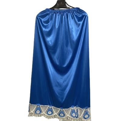 China Wholesale Women's Clothing Wholesale African Islamic Maxi Skirt High Quality African Women's High Waist Long Satin Skirt for sale