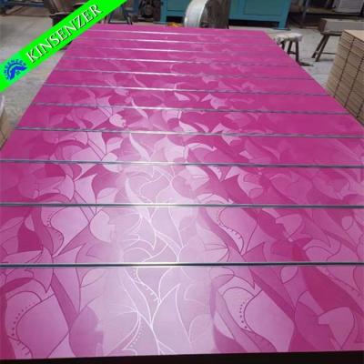 China Nice design high quality moisture proof melamine slatwall panel mdf,slatwall mdf,slot panel mdf for sale