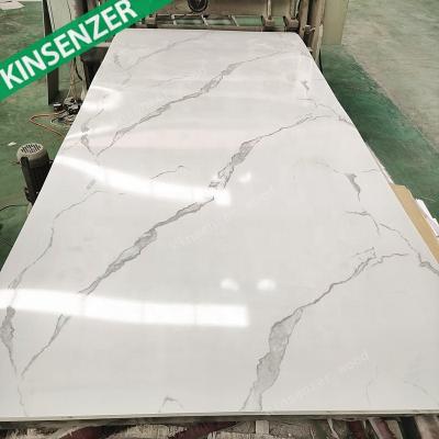 China 3mmx1220x2800 Waterproof Large Size UV ​​Glossy Marble Panel Wall Marble PVC Panel for Wall Decoration for sale