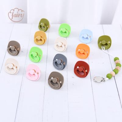 China Wholesale BPA Free Natural Rubber Pacifier Set Customize Pacifiers Candy Soother Dummy Newborn Baby Pacifier for sale