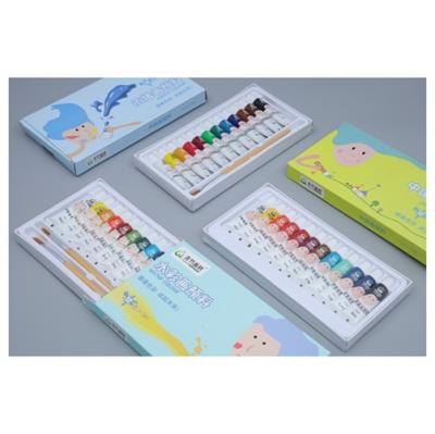 China For Students Wholesale 2020 Hot Sale Christmas Decorate 24 Colors Art Kids Acrylic Painting Sets for sale