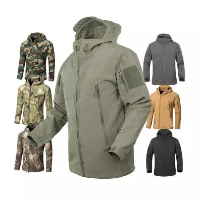 China Hot Sale QUICK DRY Softshell Waterproof Hoody Army Increasing Camping Military Tactical Jacket For Men for sale