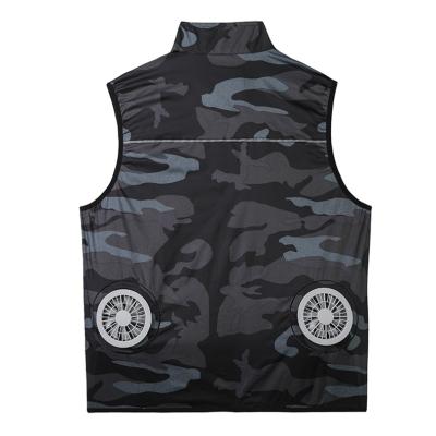 China Factory Direct Sales Polyester Air Conditioner Fans Breathable Sleeveless Intelligent Cooling Short Sleeve For Work for sale