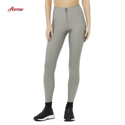 China Hot New Arrival Style Women Workout Clothes Women's Front Zip Sport Leggings Women Fitness Antibacterial for sale