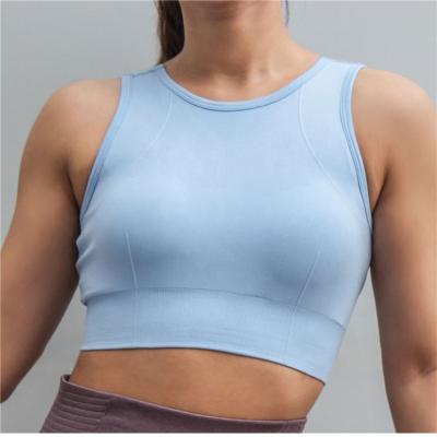 China Antibacterial Women Fitness Yoga Push Up Seamless Sports Wear Bra for sale