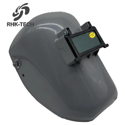 China RHK Works Welding Light Tarnish Headwear Flip Up Lens Headwear Auto Mounted Protective Face Safety Welding Hood Helmet for sale