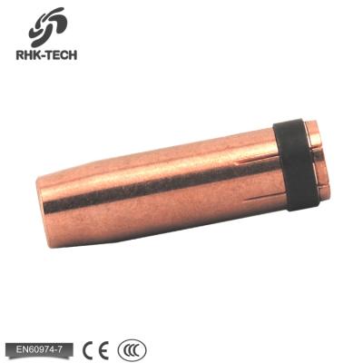 China Copper Or Brass Plate With Different Size Copper Nickel RHK Material CO2 MIG501 Welding Nickel Plated Gas Nozzle For Sale for sale