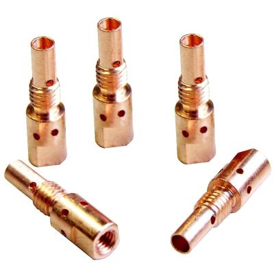 China Copper RHK Certificated CO2 MIG Welding Gun Spare Parts Standard Contact Tip Welding Consumable Holder for sale