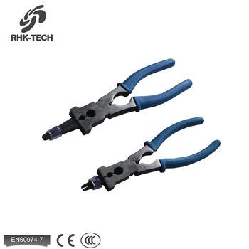 China MULTI FUNCTIONAL 7 RHK Weldper MIG Welding Pliers With Blue PVC Handle For MIG Torch Wire Cutting for sale