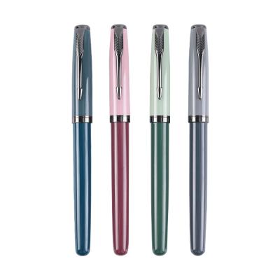 China Student OEM Promotional Gift Custom Logo Printed Ink Parker Fountain Pen for sale