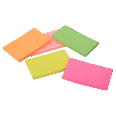 China Super Sticky Sticky Notes Memo Pads New Bookmark Self Adhesive Tropical Colorful Sticky Notes for sale