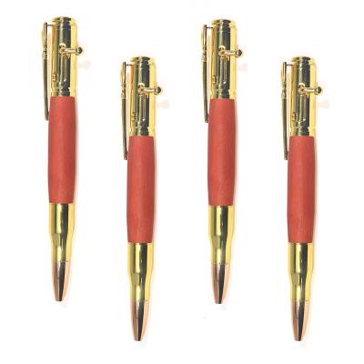 China office & New Design Gun Shape Pen Customized Wood Metal Ballpoint School Pen for sale