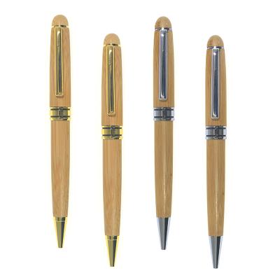 China office & School Pen Recycled Bamboo Ball Pen Logo Eco Friendly Wood Ballpoint Custom Made Pen With Logo for sale