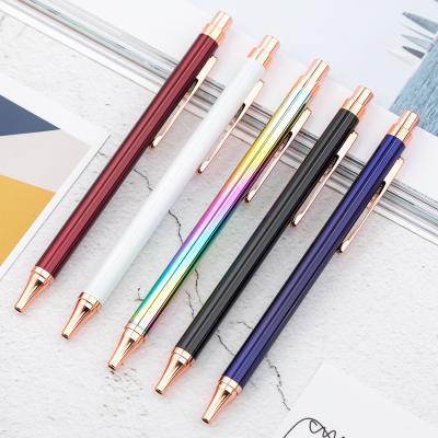 China office & High Quality Luxury Color Pen With Logo Pen Wholesale Pen Click Colorful Beautiful School Custom for sale