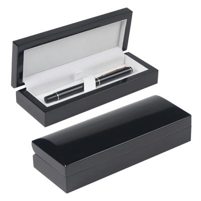 China Recyclable Luxury Custom Black Light Box Paint Factory Pen Gift Wooden Pen Box for sale