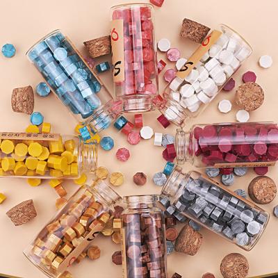 China About 60 Pieces Eco-friendly Each Bottle 27 Colors Sealing Wax Particles For Retro Seal Stamp Wedding Envelope Card for sale