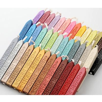 China Eco-friendly 40 colors design paraffin wax seals stamp sealing wax stamp to wedding envolop for sale