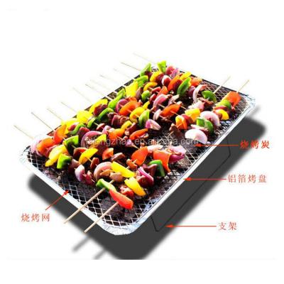 China Cheapest Price Easily Assembled Popular Product Aluminum Foil Charcoal Barbecue Disposable Instant Pot Grill for sale