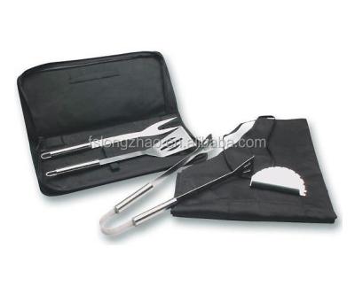 China Easily Cleaned Portable BBQ Tools 3pcs BBQ Bag Stainless BBQ Tools for sale