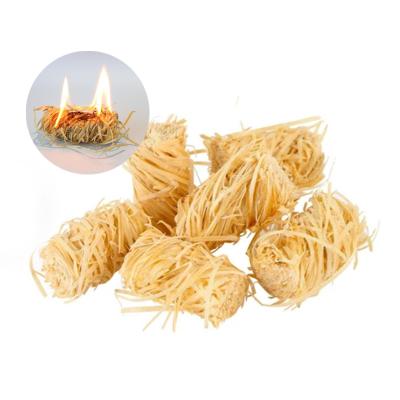 China Natural Fire Igniter Wool Muffin Wooden BBQ Fire Starter Cooking/Cooking/Starter BBQ Free Sample For Survival for sale