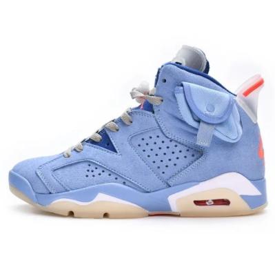 China Sport 6 UNC Ts Blue Sneakers Fashion Sports Shoes Casual Basketball Shoes for sale