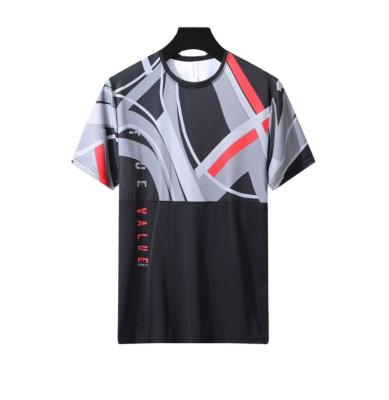 China QUICK DRY 2023 8% spandex+92% polyester fine manufacturing Wholesale price best men t-shirt running sport t shirt for sale