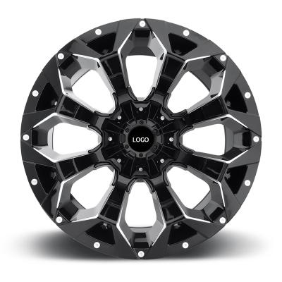 China High Performance Luxury Cars Wheels Factory Wholesale 18 Inch 5x120 Black Color Personal Car OEM ODM Label 4x4 Off-Road Aluminum Alloy Wheel Rim Hub for sale