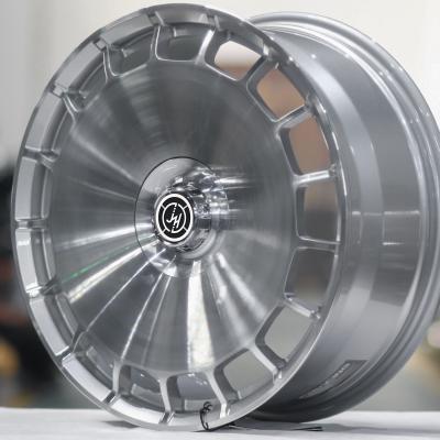 China High Performance Luxury Cars Wheels 4 Hub Wheel Rim Electrics Auto Racing Chrome Lip Gloss Light Gray Custom Aluminum Alloy Forged Wheels for sale