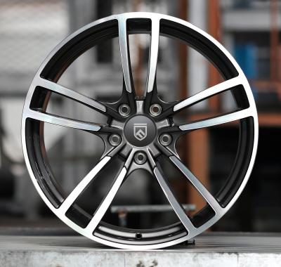 China T6061 JUNHONG Aluminum Finishing Custom Aluminum Alloy Wheels 5*130 Deep Gun Color Wholesale Forged Car Wheel Rim 18.19 Inch for sale