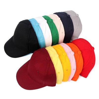 China COMMON Wholesale Cheap White Snapback Hat Cotton Solid Baseball Cap Kids Refine Gorras Kids Baby Sports Hat For Boy Girl for sale