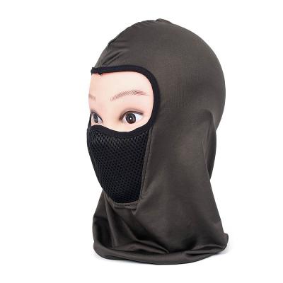 China JOINT Pure Color Thin Polyester Set Head Balaclava Hat For Ski Cycling Mountaineering for sale