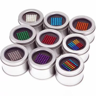 China Bucky Rainbow Magnetic Balls 3mm/5mm Industrial Wholesale Magnetic buckyball bar magic magnetic bead ball factory neodymium sphere magnet for sale