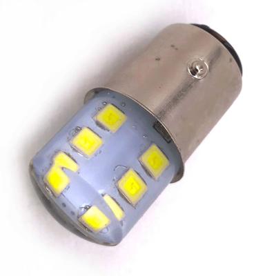 China 1157 BAY15D 2835 SMD 12 LED car signal light yellow brake light corner silicone parking bulb red white 1157 p21/5w 2W led MAZDA6 for sale