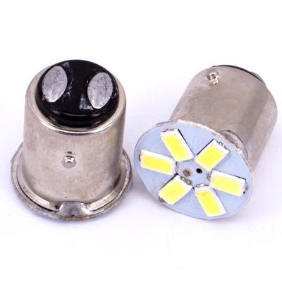 China BAY15D P21/5W 6SMD 5630 5730 Car 1157 Red White Turn Signal Light Bulb Tail Brake Light Auto Parts DC12V Led Bulb MAZDA6 for sale