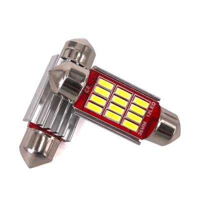 China Auto Interior Automobile Lamp Festoon-4014-12 Car LED Canbus Dome Festoon Bulb for sale