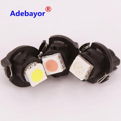 China Universal Car 1SMD Dash Light 5050 Dash Warning Light Automobile 12V Instrument Cluster Warning Light 12mm White Lamp Led Auto Bulb T6.5 for sale