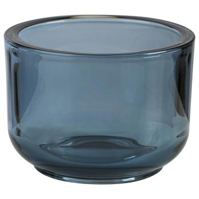 China Clear Empty Amber Cute Glass Jar 175ml 340ml 395ml Modern Luxury Thick Glass Material Candle Jar For Decoration for sale