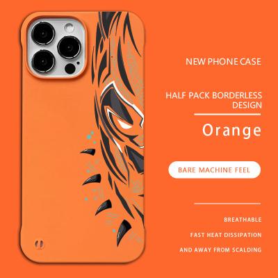 China The Fashionable INS Style Anime Cartoon Borderless Shockproof Half Package Phone Case Fits IP 13 14 Series for sale