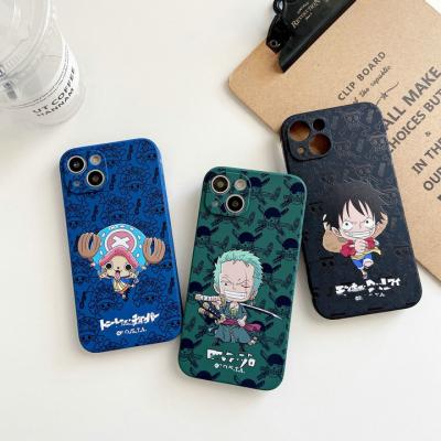 China IP7 Liquid Phone Cases IP12-IP14PROMAX Hardboat Soft Rubik's Cube Anime Phone Case for sale