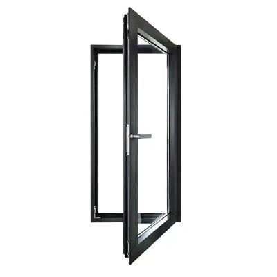 China Swing Aluminum Casement Window Doubles Hurricane Impact Aluminum Glass Windows for sale