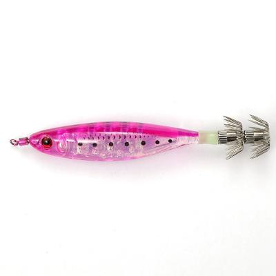 China Bassmaster Fishing Lure Jig Hook Octopus Shrimp Baits 3D Eyes Flash Lures Squid for sale