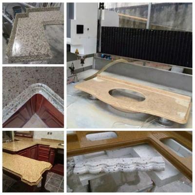 China Stone industrial stone machining for washbasin, kitchen counter, bathroom custmized furniture design for sale