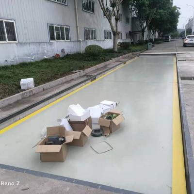 China 3*17.4M Digital Floor Scale 80 Ton SCS Weighbridge Electronic Truck Scale 80T for sale