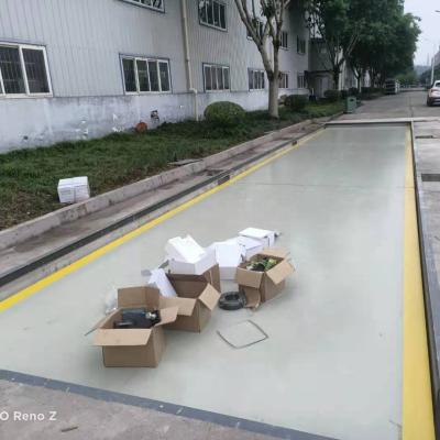 China 3X16M 80 Ton Truck Scale For Heavy Duty Truck And Semi Trailer Weighbridge With Zemic SCS Load Cells for sale