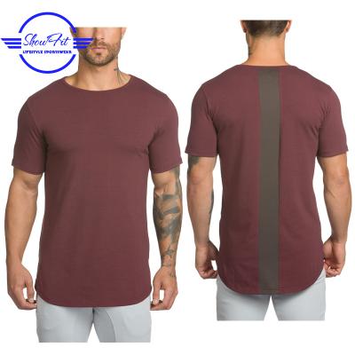 China OEM Service Anti-pilling Fitness Gym Use Muscle Fit T Shirt Men Supima Cotton T-shirt for sale