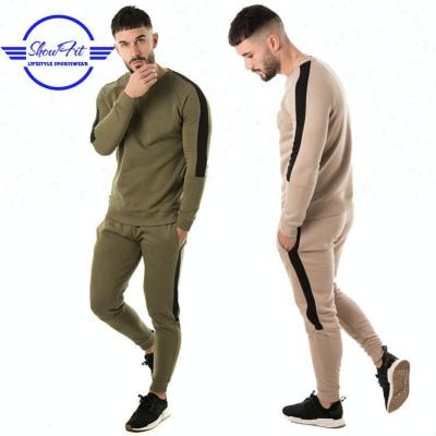 China Anti-UV Your Own Wholesale OEM Men's Fitted Tracksuit Simple French Terry Design for sale